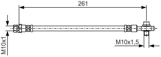 Brake Hose 1 987 481 B21 - image 5