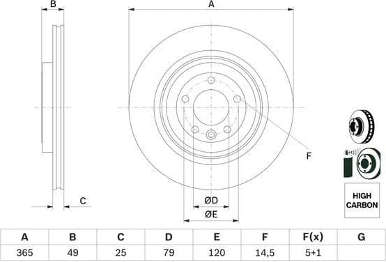 Brake Disc 0 986 479 F68