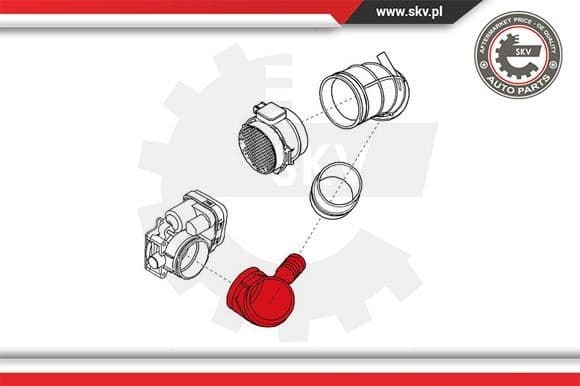 Intake Hose, air filter 24SKV480