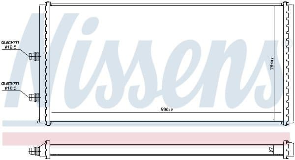 Low Temperature Cooler, charge air cooler 606517