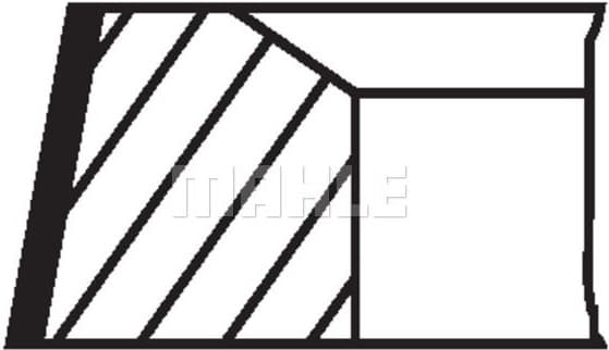 Piston Ring Set 001 01 V0 - image 2