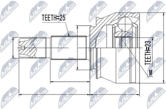 Joint Kit, drive shaft NPZ-FT-053