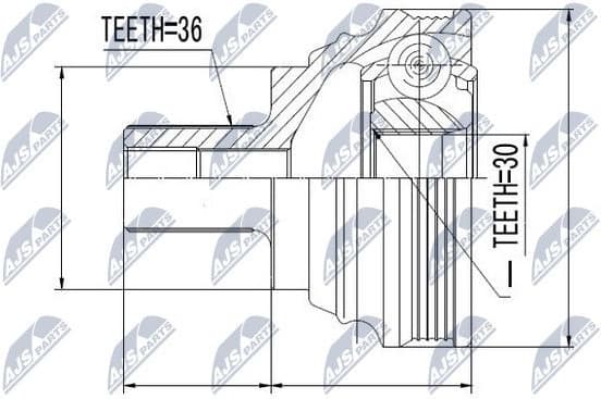 Joint Kit, drive shaft NPZ-VW-030
