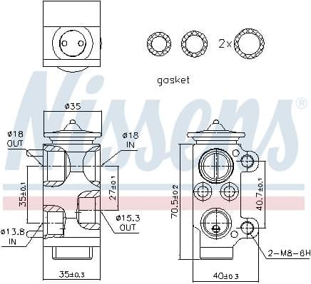 Expansion Valve, air conditioning ** FIRST FIT ** 999221 - image 6