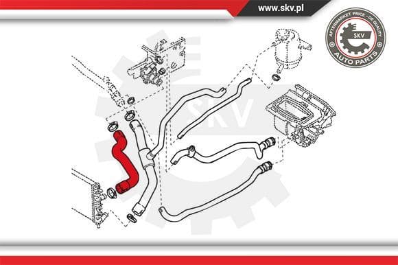 Radiator Hose 24SKV224 - image 4