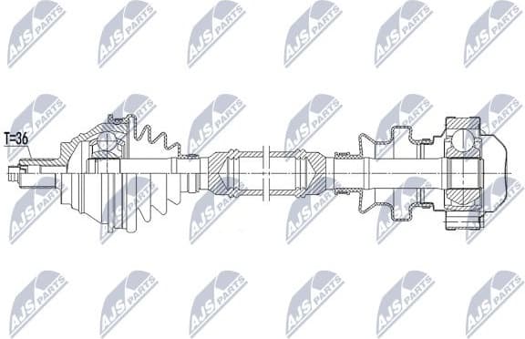 Drive Shaft NPW-VW-164 - image 4
