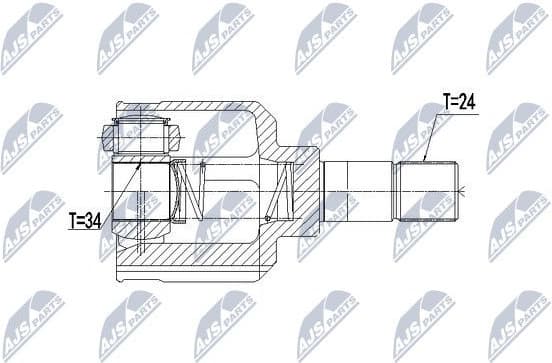 Joint Kit, drive shaft NPW-PE-024 - image 2