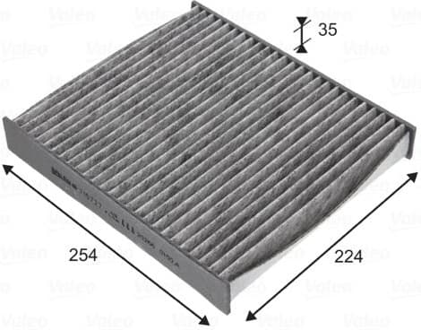 Filter, cabin air VALEO PROTECT 715727