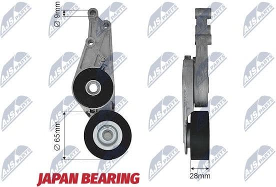 Tensioner Pulley, V-ribbed belt RNK-AU-026