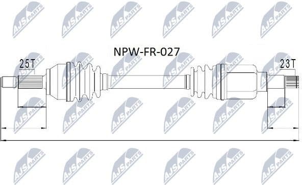 Drive Shaft NPW-FR-027 - image 4