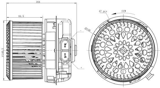 Interior Blower EASY FIT 34273