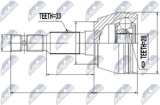 Joint Kit, drive shaft NPZ-PL-013