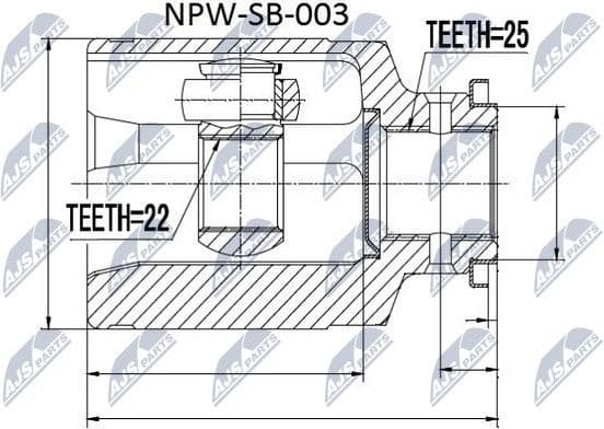 Joint Kit, drive shaft NPW-SB-003 - image 2
