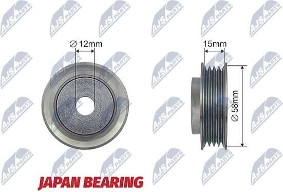 Tensioner Pulley, V-ribbed belt RNK-SU-009