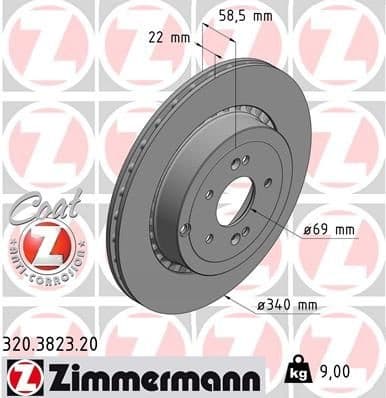 Brake Disc COAT Z 320.3823.20