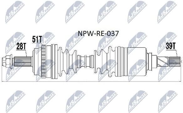 Drive Shaft NPW-RE-037
