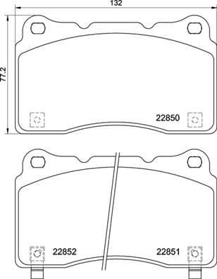 Brake Pad Set, disc brake PRIME LINE P28099