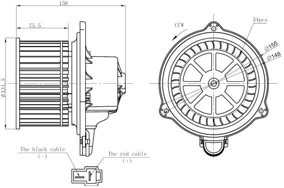 Interior Blower 34274