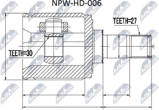 Joint Kit, drive shaft NPW-HD-006 - image 2