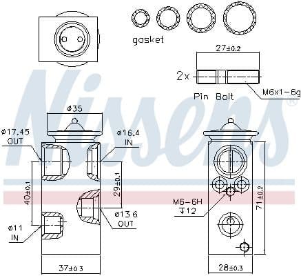 Expansion Valve, air conditioning ** FIRST FIT ** 999250 - image 6