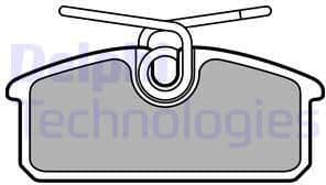 Brake Pad Set, disc brake LP3150