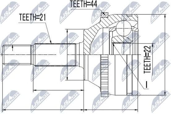 Joint Kit, drive shaft NPZ-RE-010