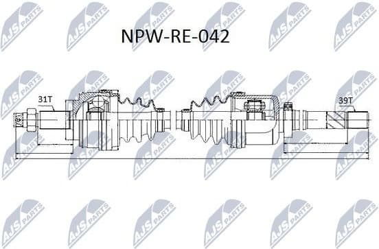 Drive Shaft NPW-RE-042 - image 5