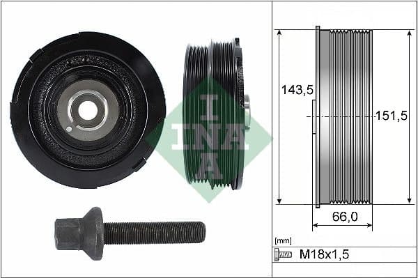 Belt Pulley, crankshaft 544006920