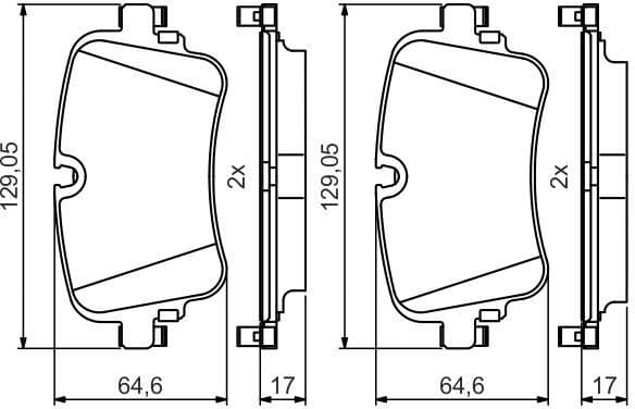 Brake Pad Set, disc brake 0986495426