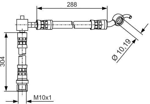 Brake Hose 1 987 481 486