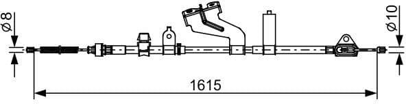 Cable Pull, parking brake 1 987 482 656