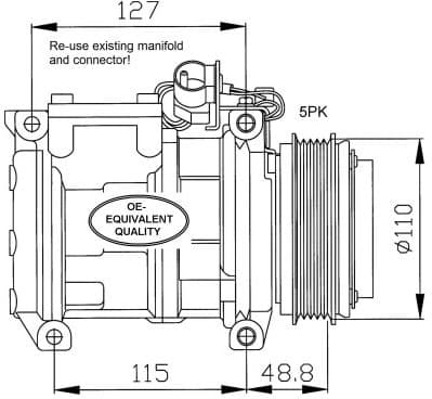 Compressor, air conditioning EASY FIT 32048