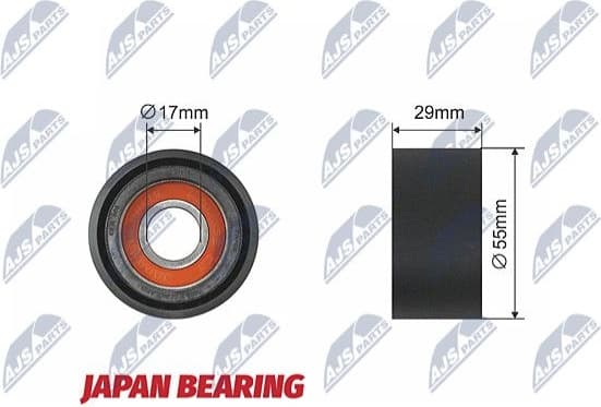 Tensioner Pulley, V-ribbed belt RNK-BM-006