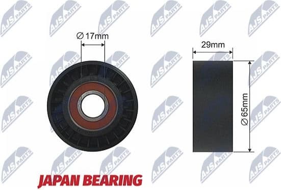 Tensioner Pulley, V-ribbed belt RNK-NS-033