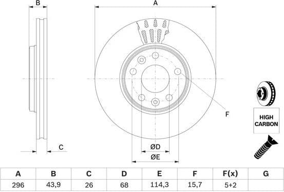 Brake Disc 0986479551 - image 6