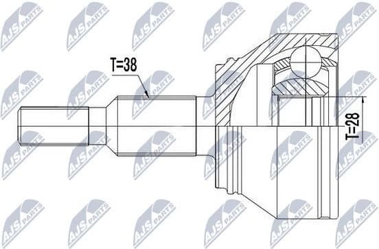 Joint Kit, drive shaft NPZ-VW-042 - image 2