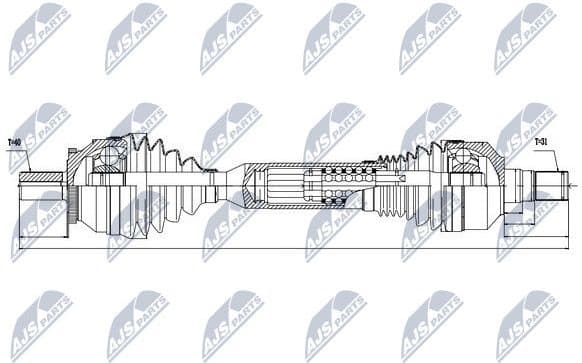 Drive shaft complete NPW-VV-063 - image 2