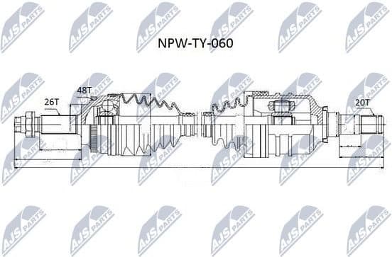 Drive Shaft NPW-TY-060 - image 5
