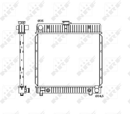 Radiator, engine cooling EASY FIT 514250