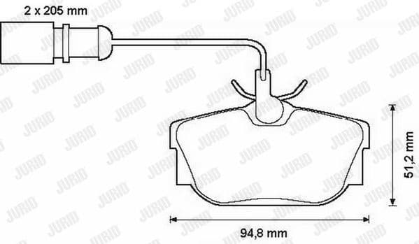 Brake Pad Set, disc brake 573049J - image 2
