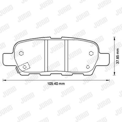Brake Pad Set, disc brake 572501J - image 2
