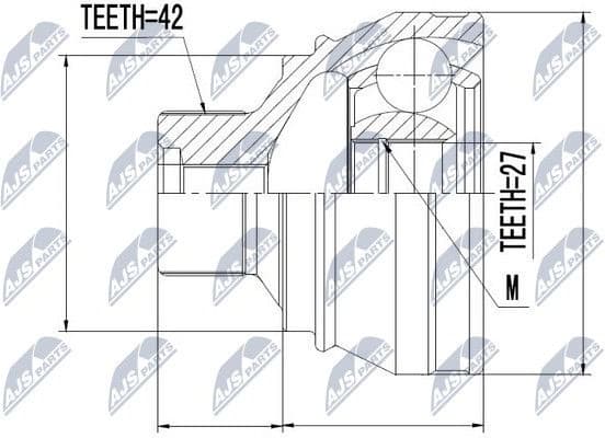 Joint Kit, drive shaft NPZ-AU-052 - image 2