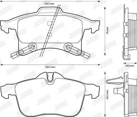 Brake Pad Set, disc brake 573153J - image 2