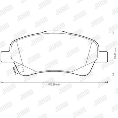 Brake Pad Set, disc brake 572485J