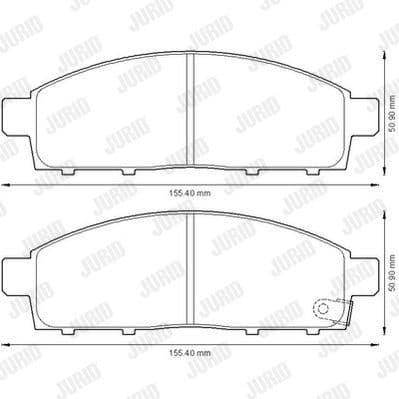Brake Pad Set, disc brake 572574J