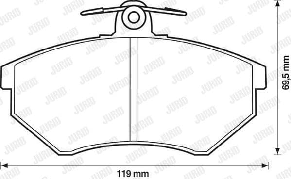 Brake Pad Set, disc brake 571357J
