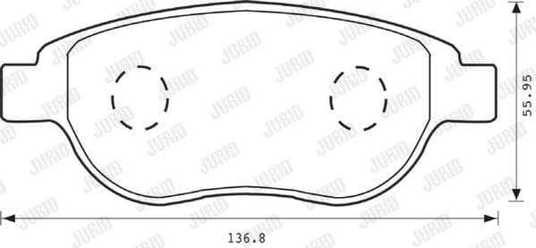 Brake Pad Set, disc brake 573031J - image 2