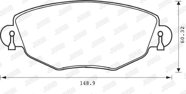 Brake Pad Set, disc brake 573013J