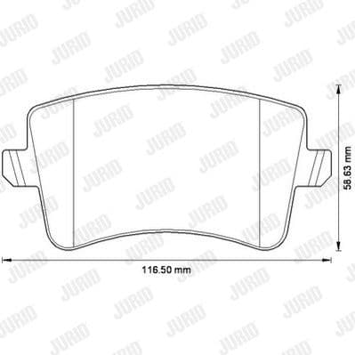 Brake Pad Set, disc brake 573259J - image 2