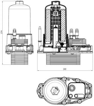 Housing, oil filter 31831 - image 5